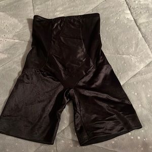 Cupid Black Satin Shapewear Control Under Garment